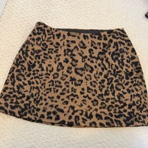 Tuckernuck Leopard Print Mini Skirt - Black and Brown